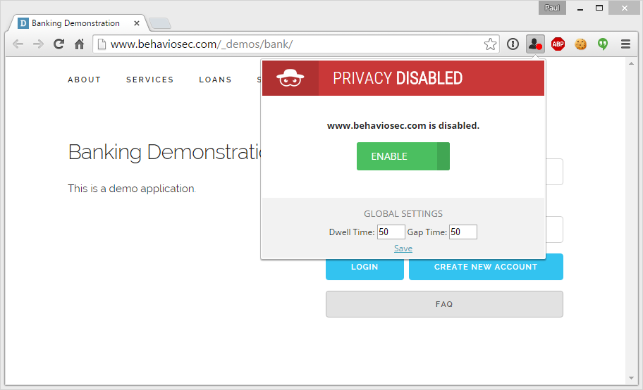Behavioral Profiling: The password you can't change.